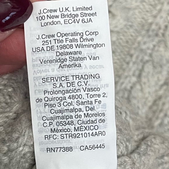 J.CREW POPCORN CABLE KNIT SWEATER GRAY XS est. CHUNKY COZY WINTER LAYERING TOP - Picture 8 of 10